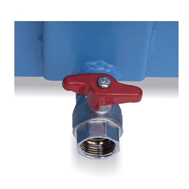 Vendita online Kit rubinetto + griglia per benne mm.310x730x68H - Blu RAL5012